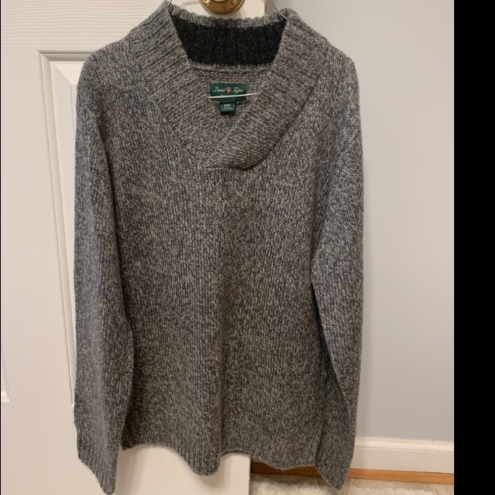 David Taylor grey sweater
